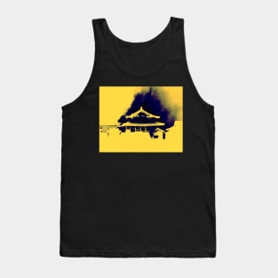 Shuri Castle Burning: A Silhouette of Tragedy Tank Top